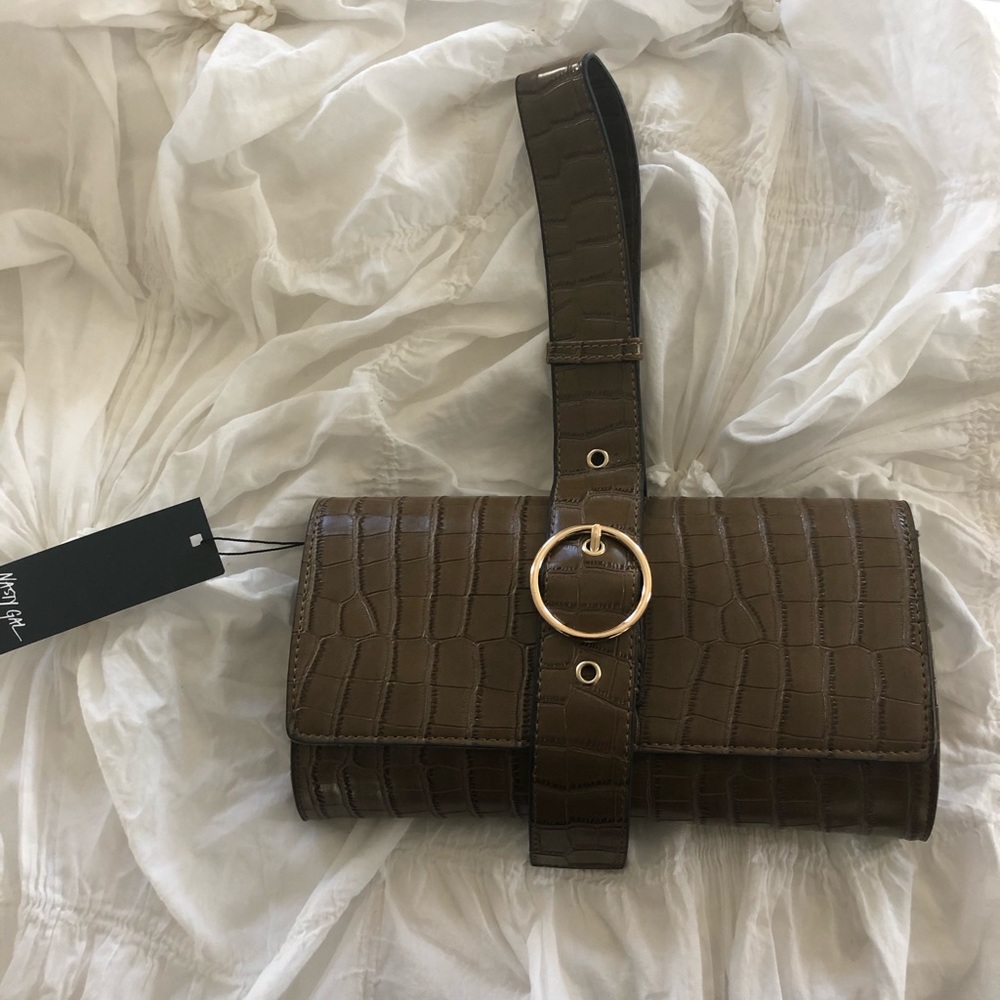 NastyGal Brown Croc Bag!